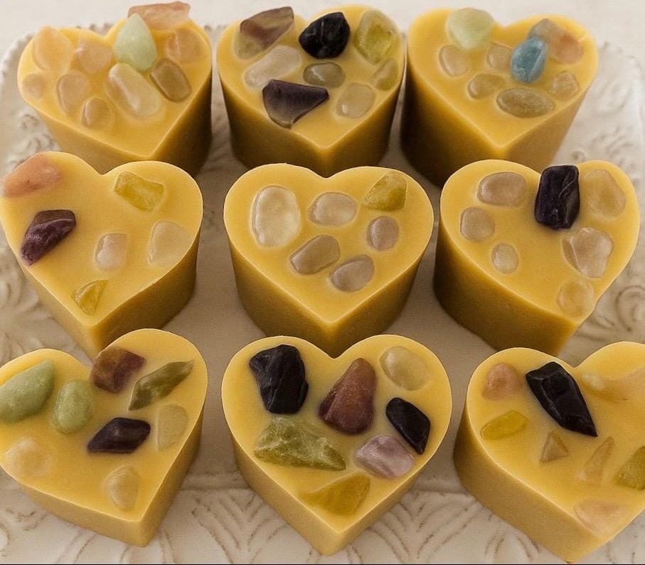 Aromatherapy Rainbow Quartz Crystal Wax Melts – Pure Essential Oils (Happy Place, Energetic, Harmony) | Cocco Rose