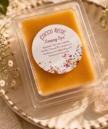 Lavender Bergamot Wax Melts | Essential Oil Spa Beeswax Melts | Relaxing Home Fragrance | Gifts | Handmade in Australia