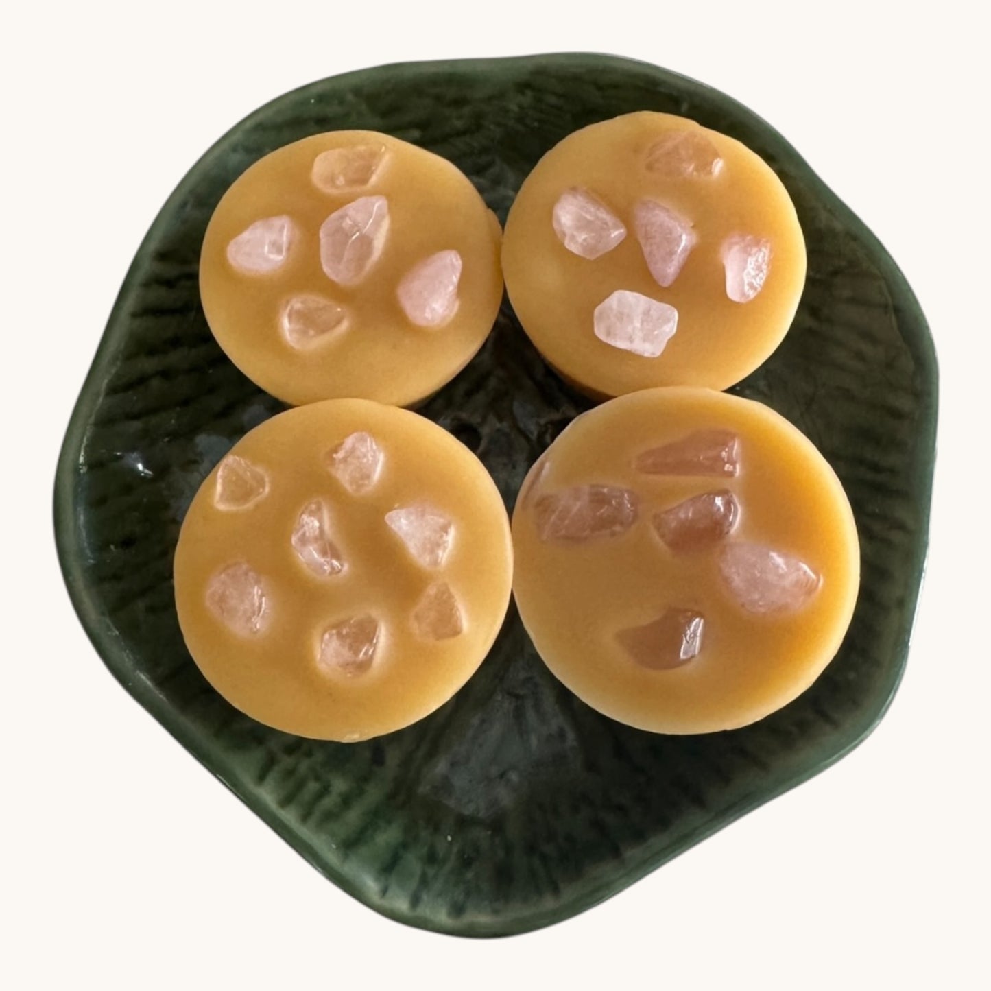 Cocco Rose Fresh Bloom Wax Melts | Rose Quartz Crystals