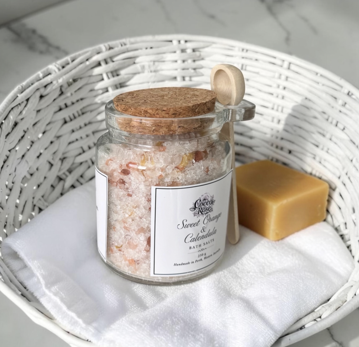 Sweet Orange & Calendula | Botanical Bath Salts 250g Jar