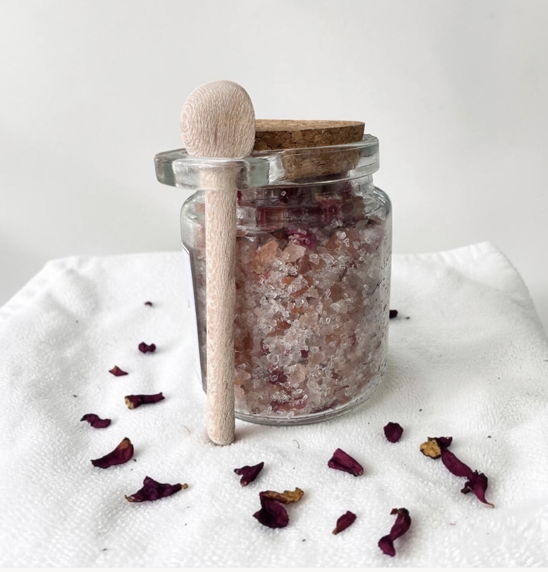 Floral Bloom | Rose Geranium & Sweet Orange Botanical Bath Salts 250g Jar