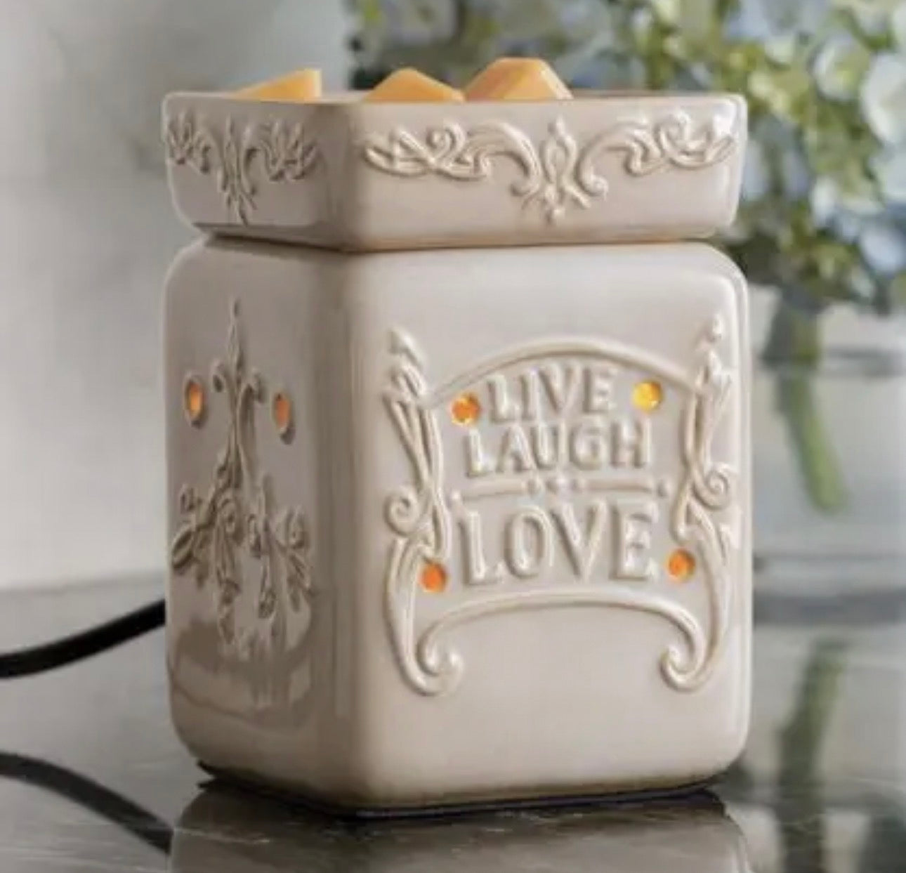 Candle Warmers® Live Laugh Love Electric Wax Warmer