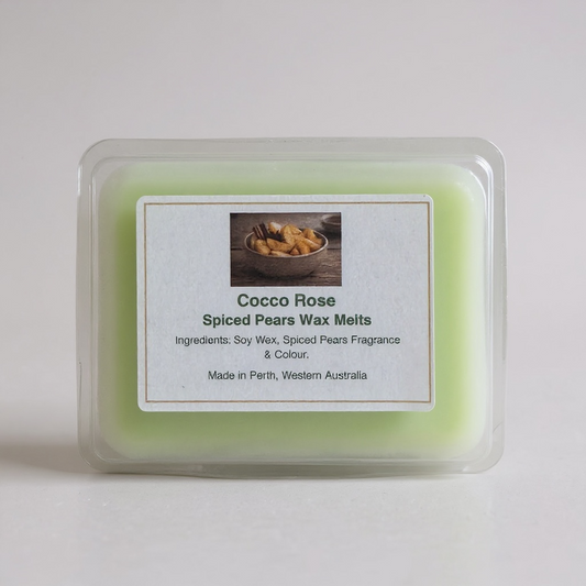 Handmade Spiced Pear Wax Melts | Gourmet Soy | Cocco Rose