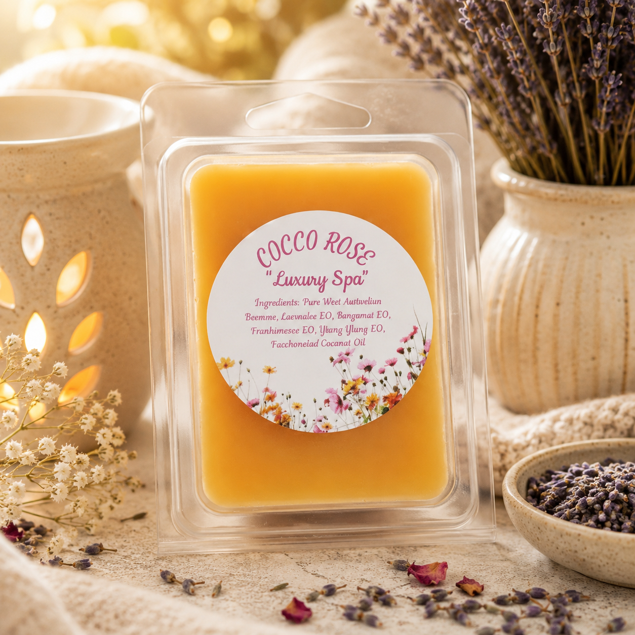 Essential Oil Beeswax Melts | Lavender Bergamot Frankincense | Gifts | Handmade in Australia