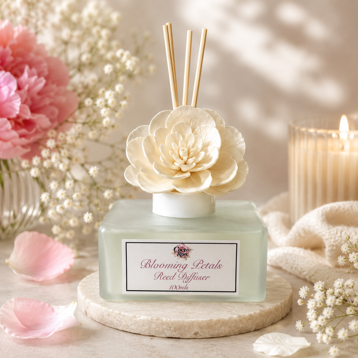Botanical Reed Diffuser | Sola Flower & Premium Fragrance