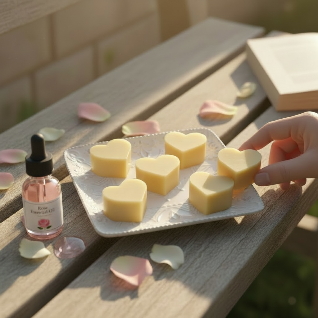 Aromatherapy Natural Wax Melts Beeswax Rose Essential Oil