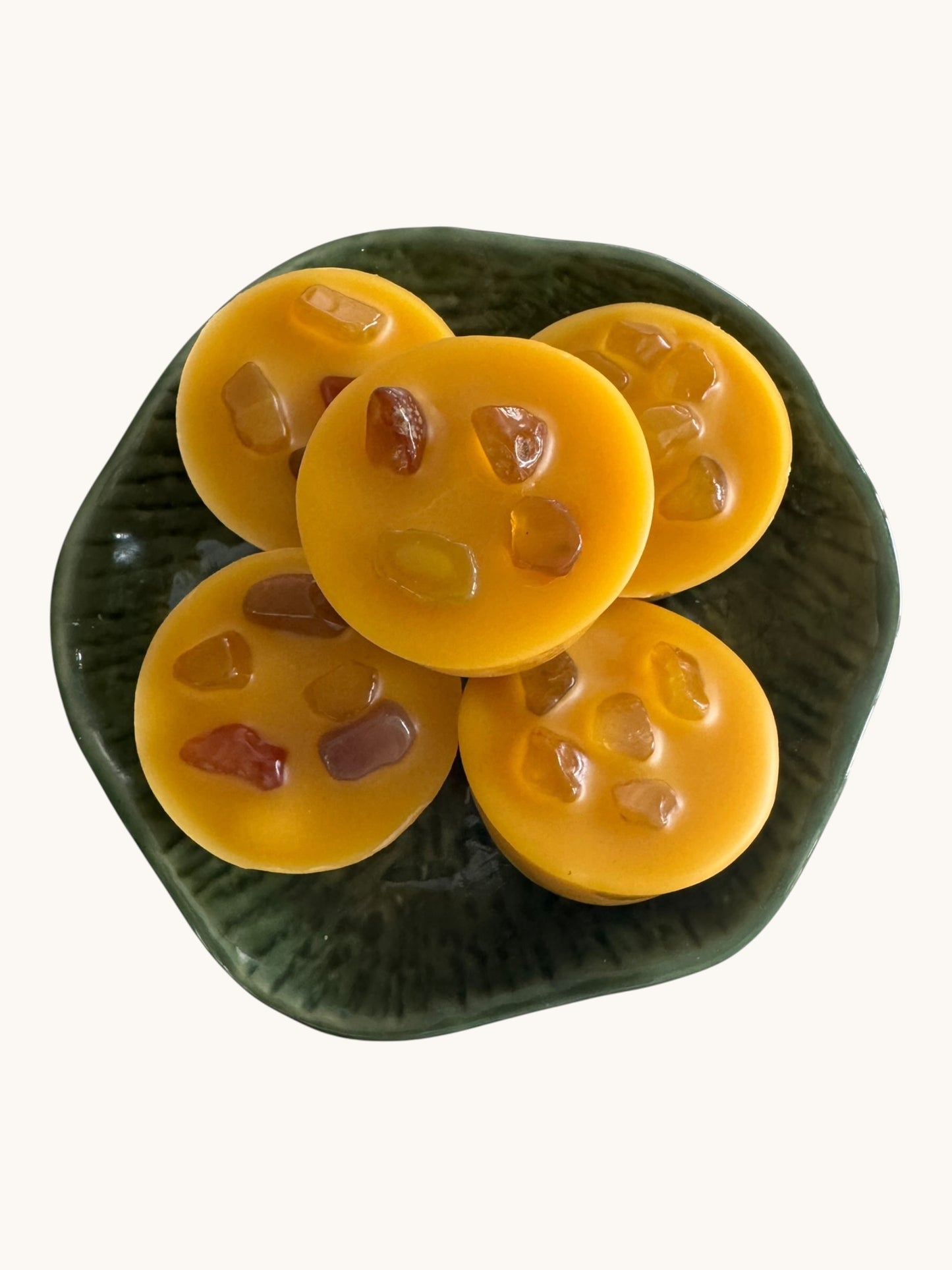 Cocco Rose Citrus Glow Wax Melts | Yellow Agate Crystals Natural Home Fragrance