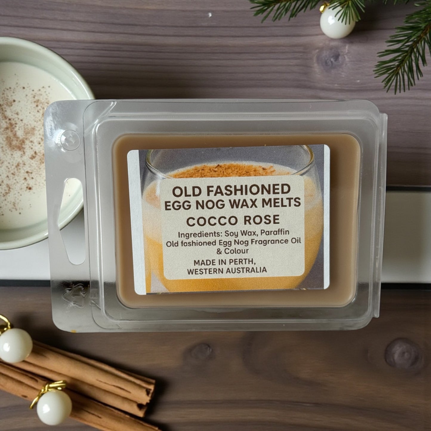 Cocco Rose Christmas Soy Wax Melts – Handmade in Perth, Western Australia | Various Festive Fragrances