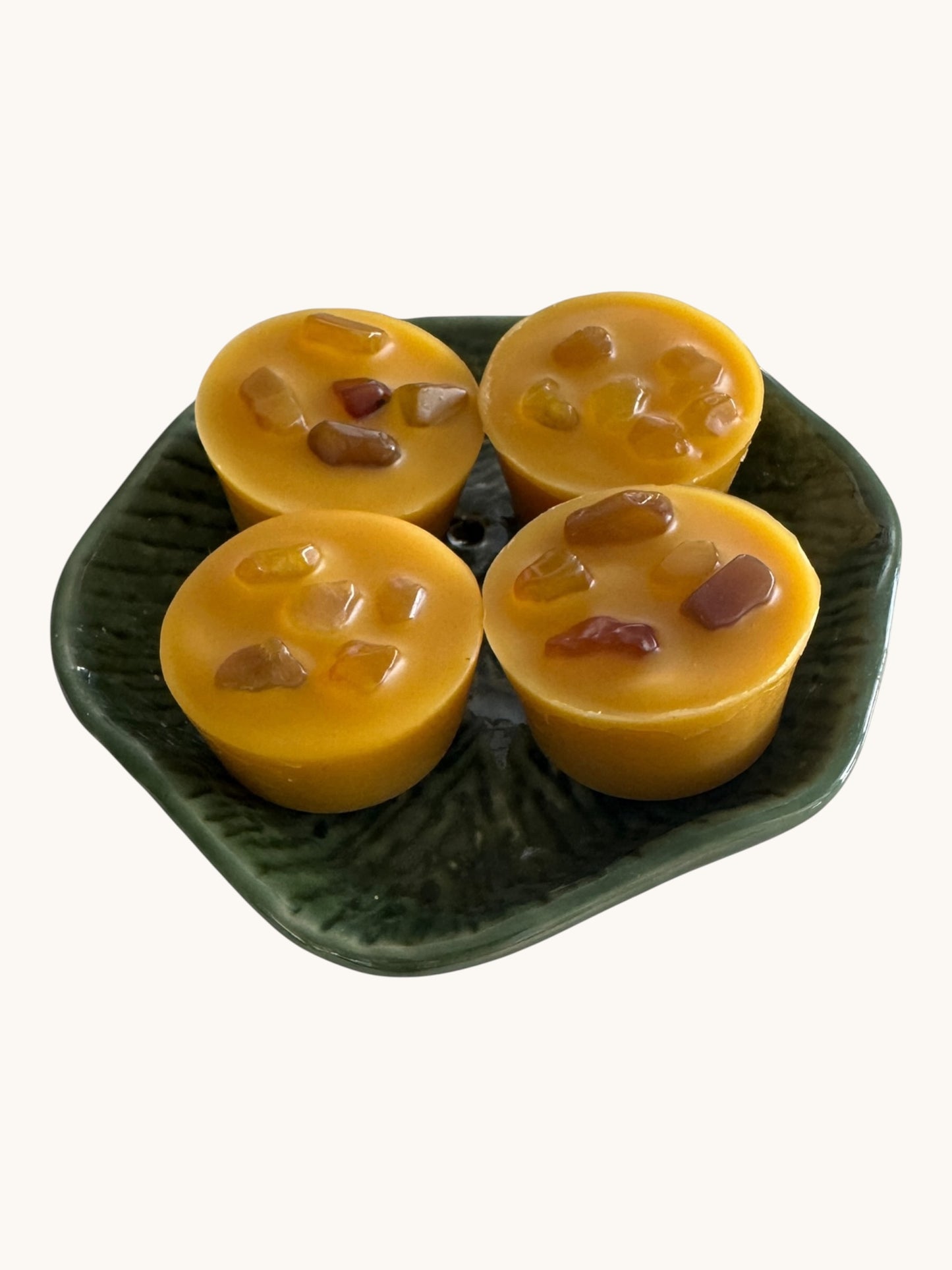Cocco Rose Citrus Glow Wax Melts | Yellow Agate Crystals Natural Home Fragrance