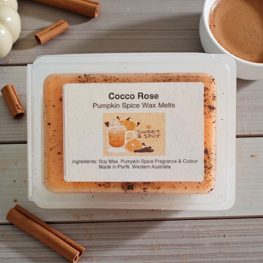 Pumpkin Spice GourmetSoy Wax Melts | Handmade | Cocco Rose