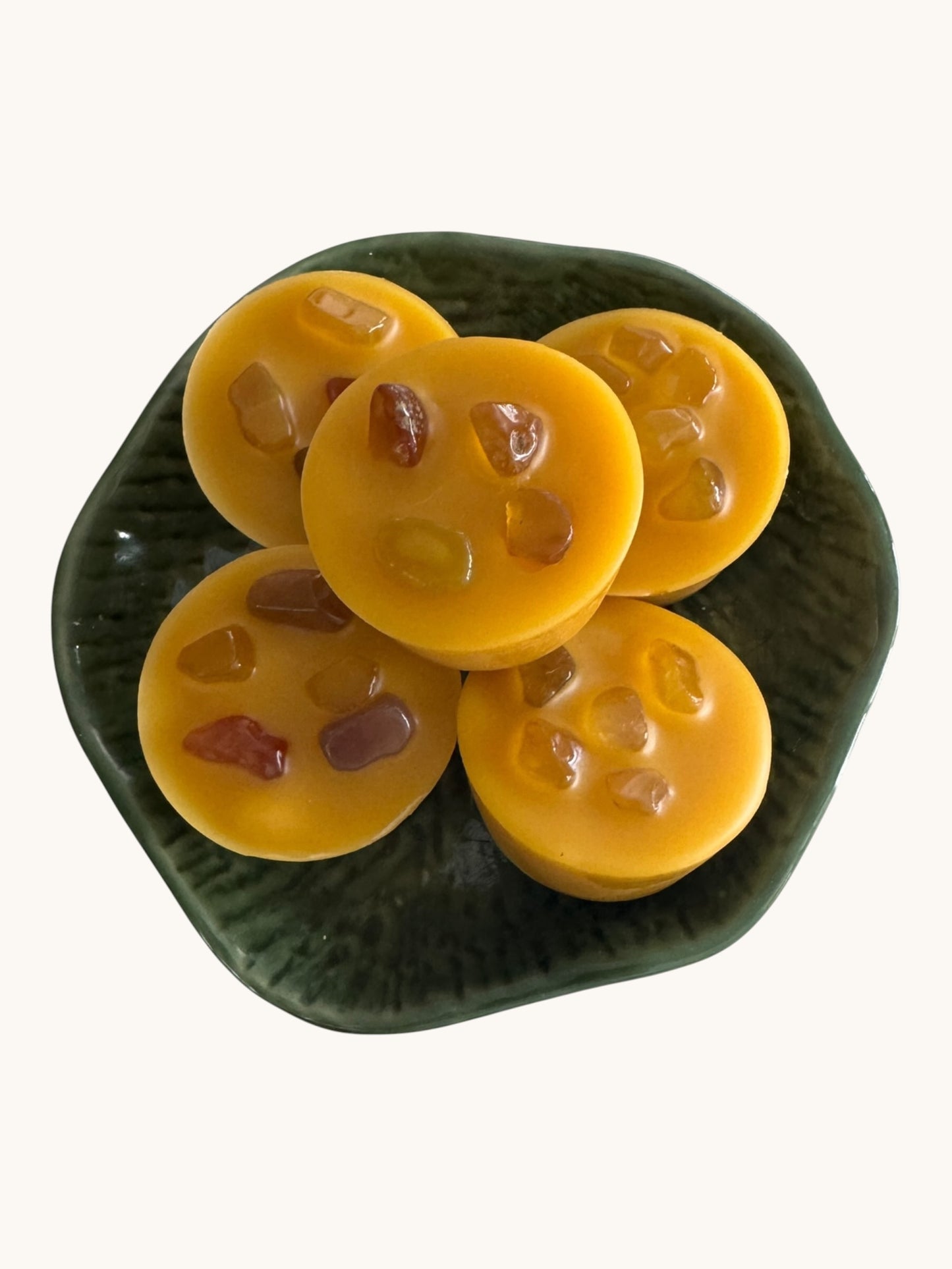 Cocco Rose Citrus Glow Wax Melts | Yellow Agate Crystals Natural Home Fragrance