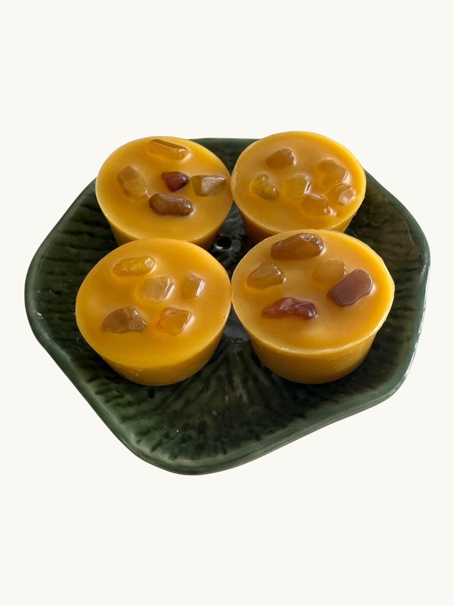 Cocco Rose Citrus Glow Wax Melts | Yellow Agate Crystals Natural Home Fragrance