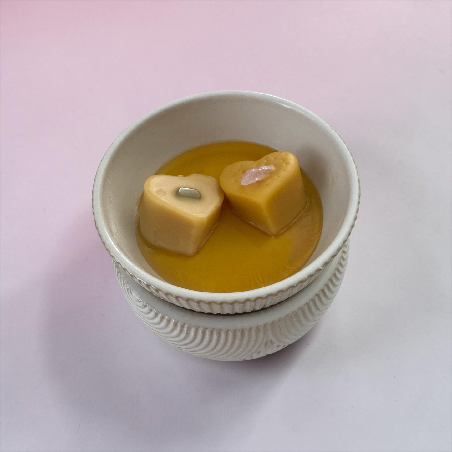 Cocco Rose Fresh Bloom Wax Melts | Rose Quartz Crystals