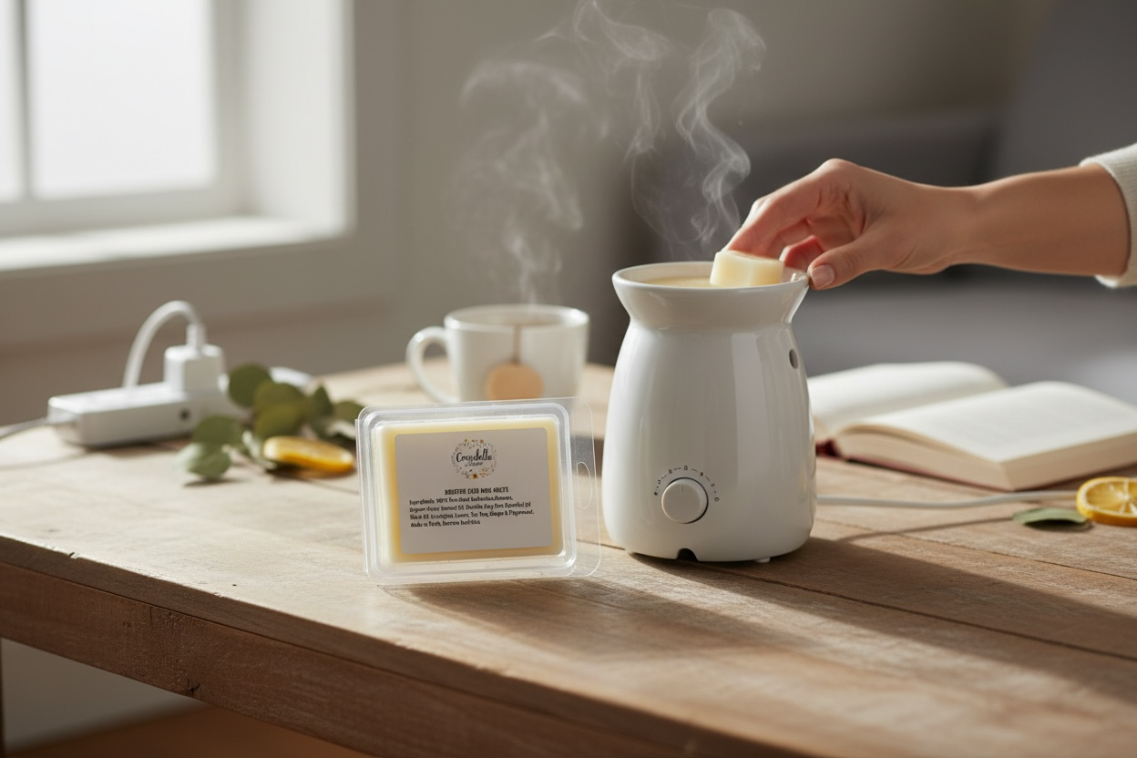 Ylang Ylang Lavender Lemon Beeswax Melts Natural Armoatherapy Essential Oil Wax Melts Handmade in Australia