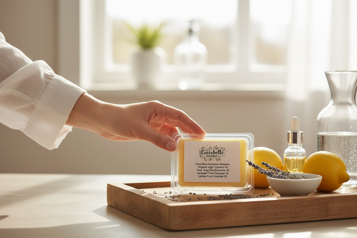 Ylang Ylang Lavender Lemon Beeswax Melts Natural Armoatherapy Essential Oil Wax Melts Handmade in Australia