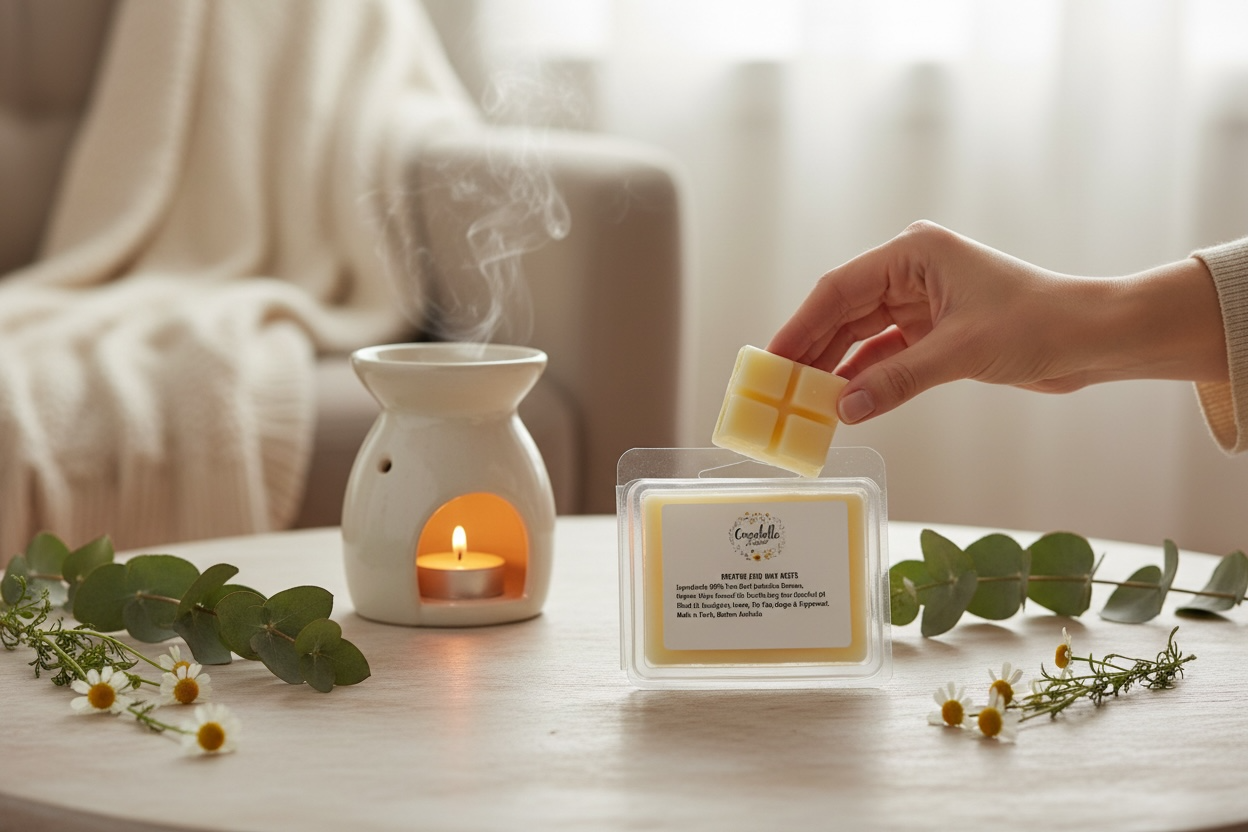 Peppermint Beeswax Melts | Natural Aromatherapy Essential Oil Wax Melts | Handmade in Australia