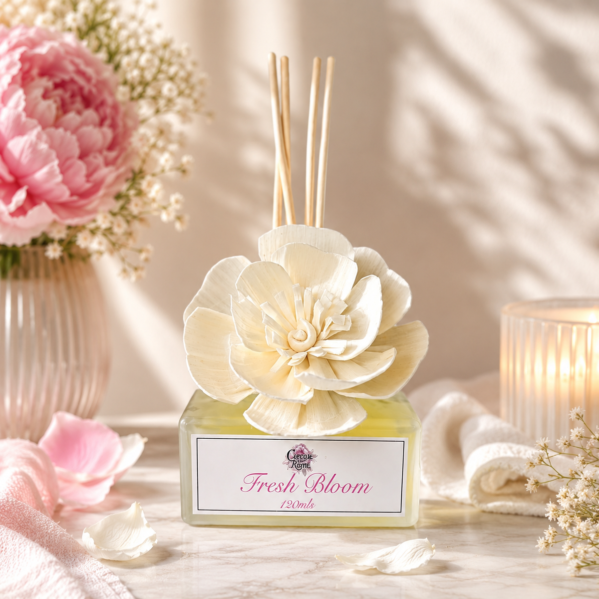 Botanical Reed Diffuser | Sola Flower & Premium Fragrance