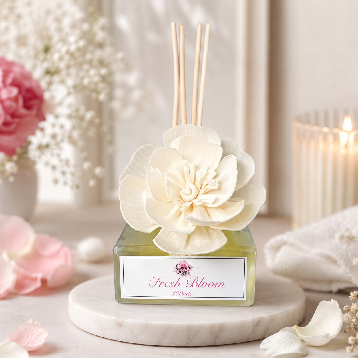 Botanical Reed Diffuser | Sola Flower & Premium Fragrance