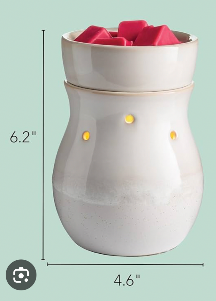 Frosted Farmhouse Illumination Wax Warmer by Candle Warmers etc.
