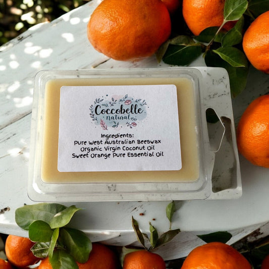 Sweet Orange Beeswax Melts | Natural Essential Oil Wax Melts | Handmade Australian Aromatherapy