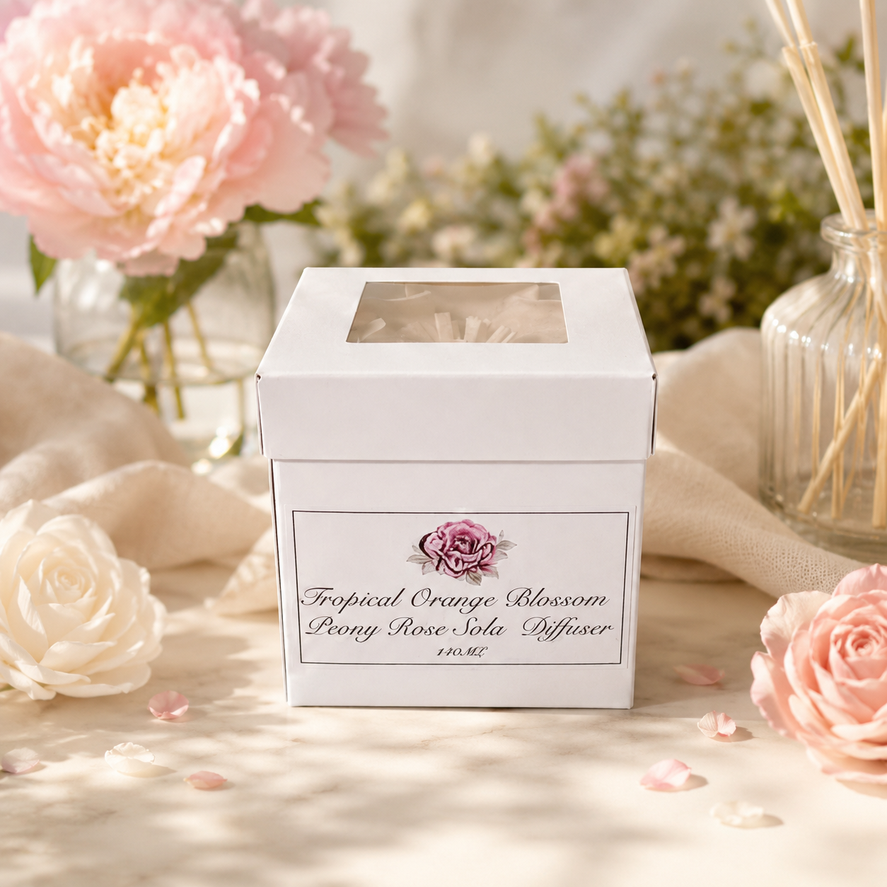 Botanical Reed Diffuser | Sola Flower & Premium Fragrance