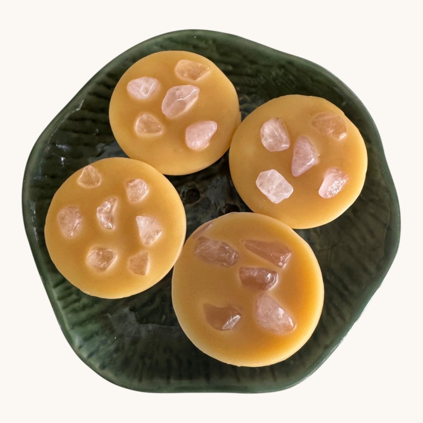 Cocco Rose Fresh Bloom Wax Melts | Rose Quartz Crystals