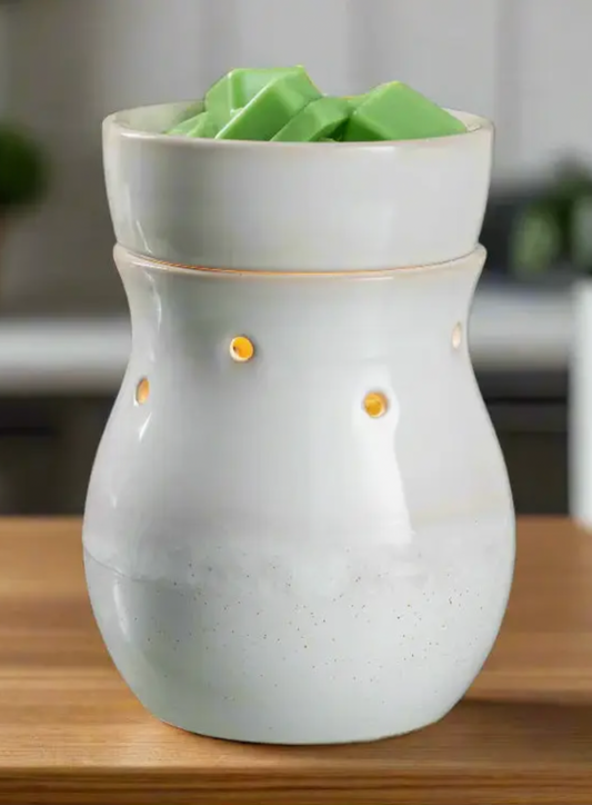 Frosted Farmhouse Illumination Wax Warmer by Candle Warmers etc.