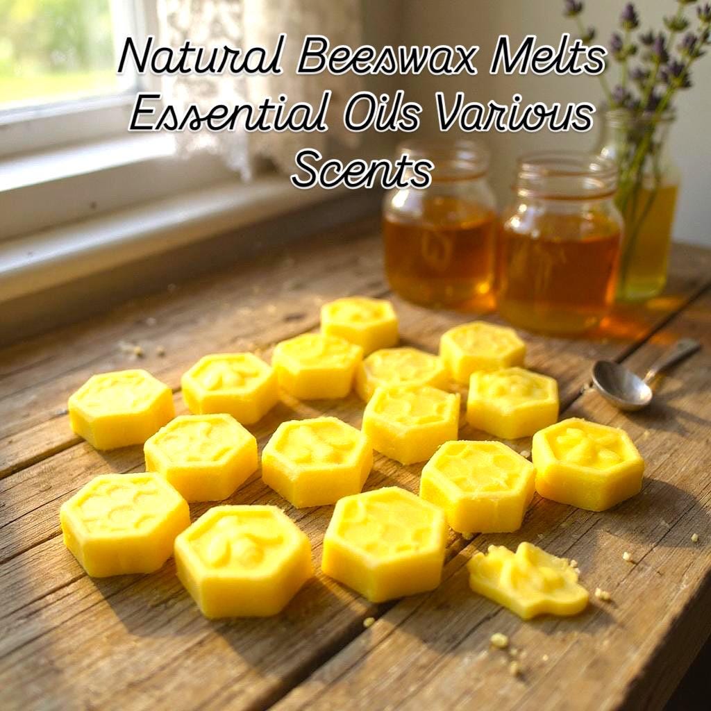 Aromatherapy Beeswax Melts – Pure Essential Oils (Breathe Easy, Happy Place, Relax, Sweet Orange, Blissed Out) | Cocco Rose