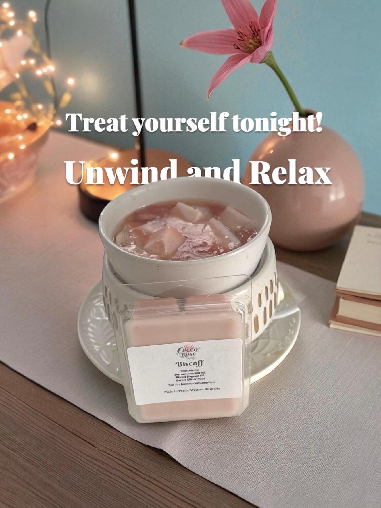 Gourmet Soy Wax Melts – Biscoff Fragrance | Cocco Rose