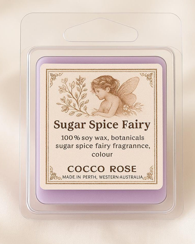 Sugar Spice Fairy Gourmet Wax Melts – Sweet Magical Fragrance | Cocco Rose