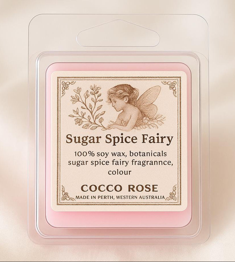 Sugar Spice Fairy Gourmet Wax Melts – Sweet Magical Fragrance | Cocco Rose