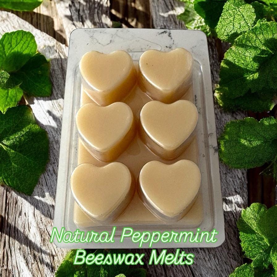 Peppermint Beeswax Melts | Natural Aromatherapy Essential Oil Wax Melts | Handmade in Australia