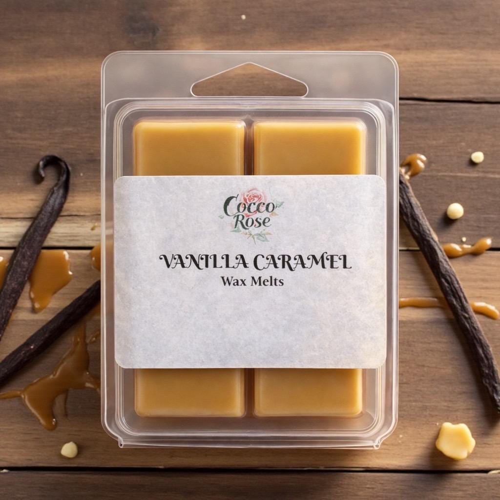 Vanilla Caramel Gourmet Soy Wax Melts | Sweet Buttery Caramel & Vanilla | Handmade in Perth Australia