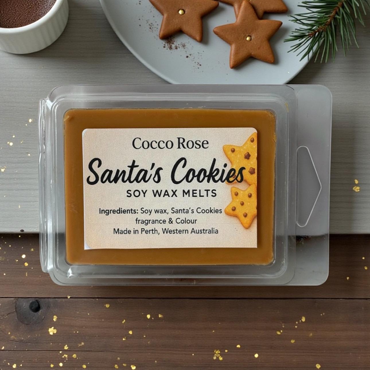 Santa’s Cookies Soy Wax Melts | Fresh Baked Cookies & Vanilla | Christmas Wax Melts | Handmade in Australia