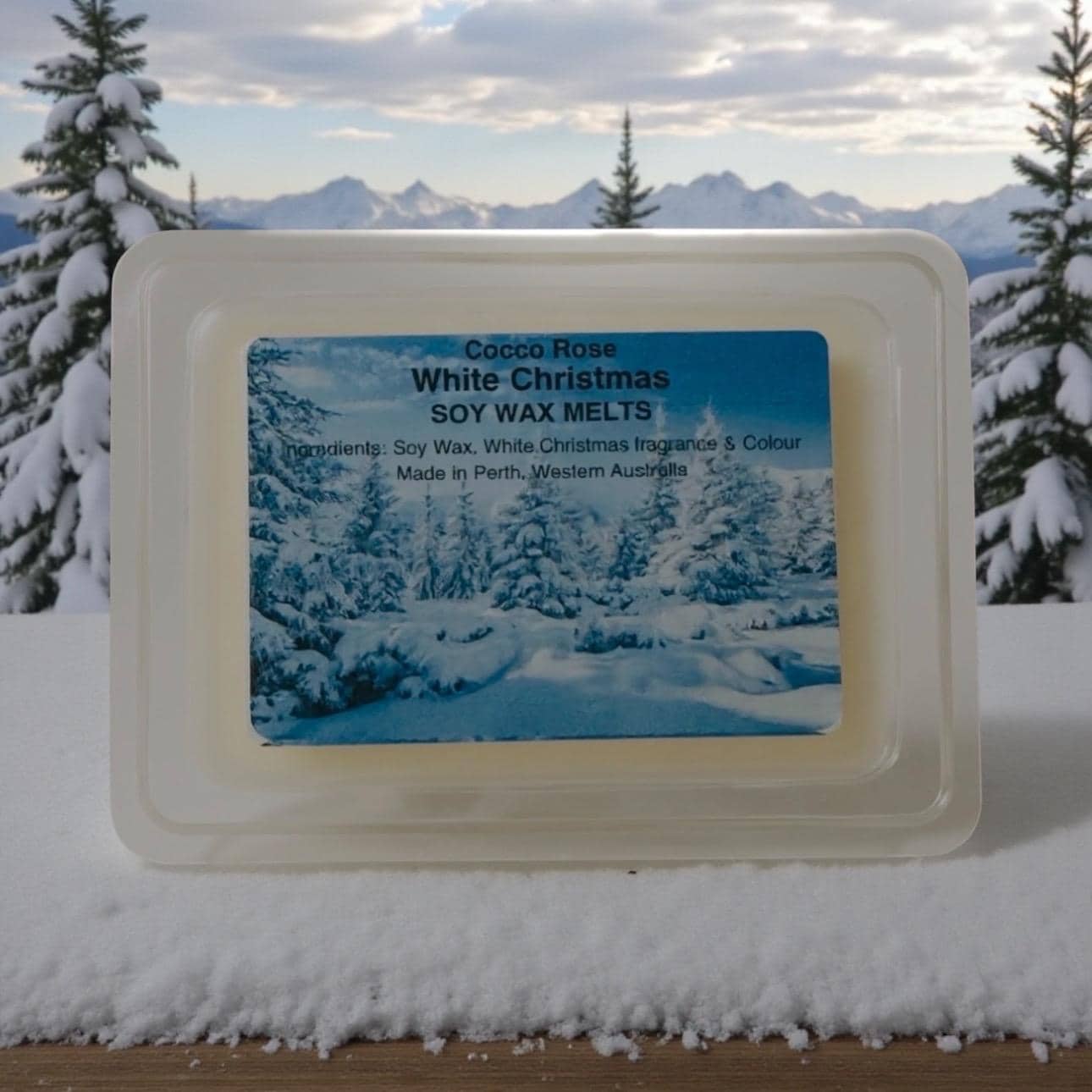 White Christmas Soy Wax Melts | Creamy Vanilla Coconut & Soft Spice | Christmas Wax Melts | Handmade in Australia