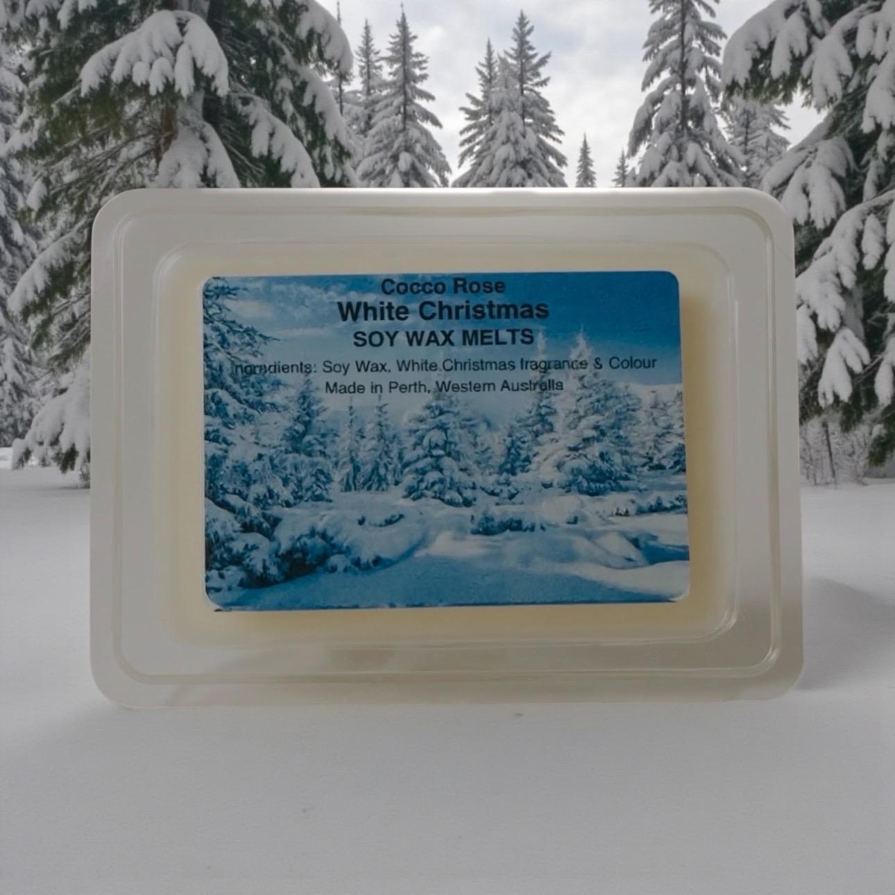 White Christmas Soy Wax Melts | Creamy Vanilla Coconut & Soft Spice | Christmas Wax Melts | Handmade in Australia