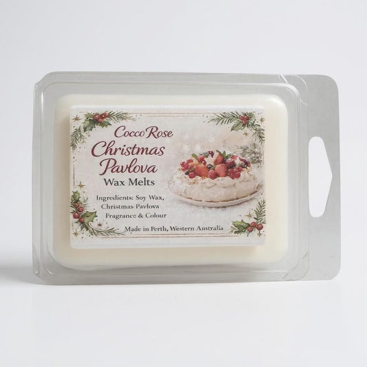 Christmas Pavlova Wax Melts | Festive Dessert Scent | Handmade Soy Wax Melts | Holiday Home Fragrance | Cocco Rose