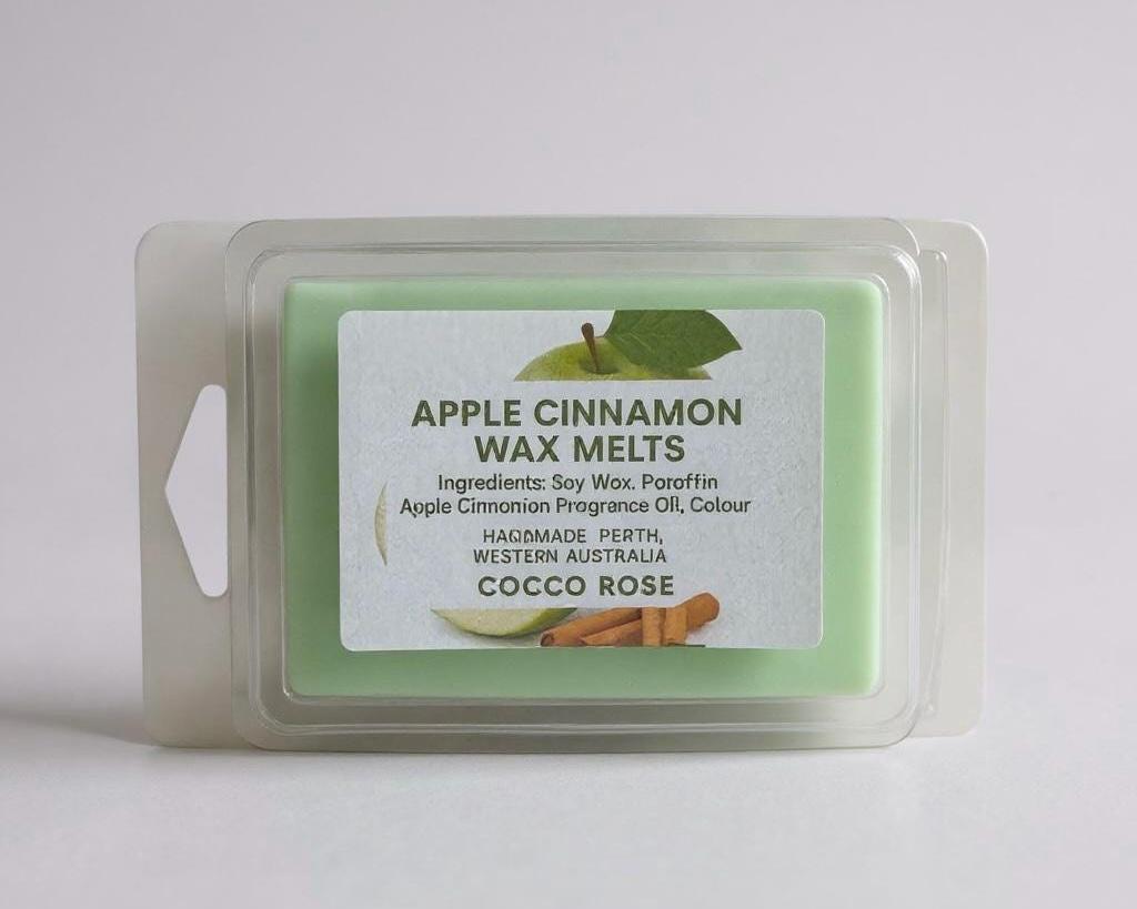 Apple Cinnamon Soy Wax Melts | Warm Spiced Apple Scent | Handmade Wax Melts | Autumn Home Fragrance