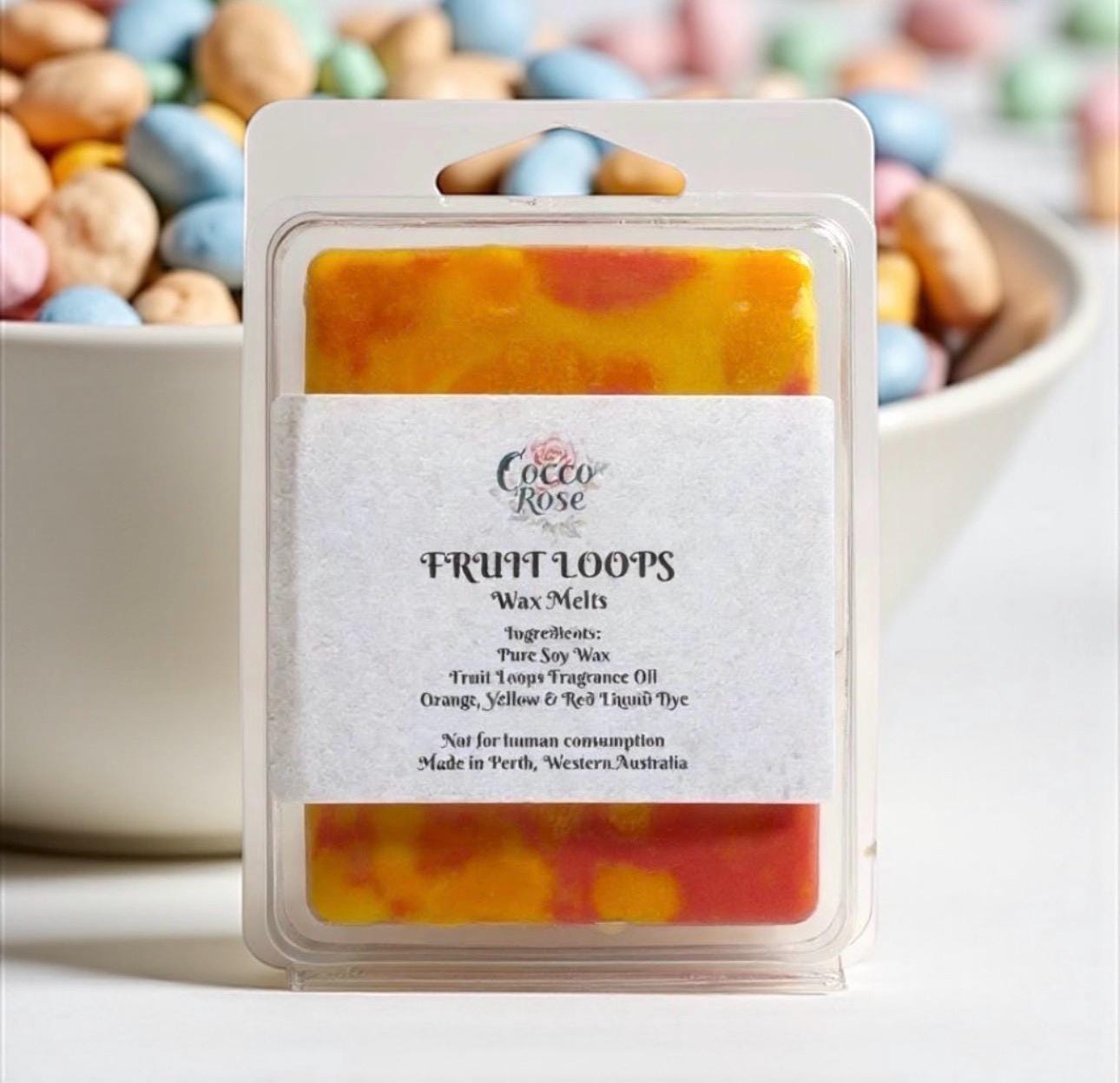 Fruit Loops Soy Wax Melts | Gourmet Cereal Scented Wax Melts | Handmade in Australia