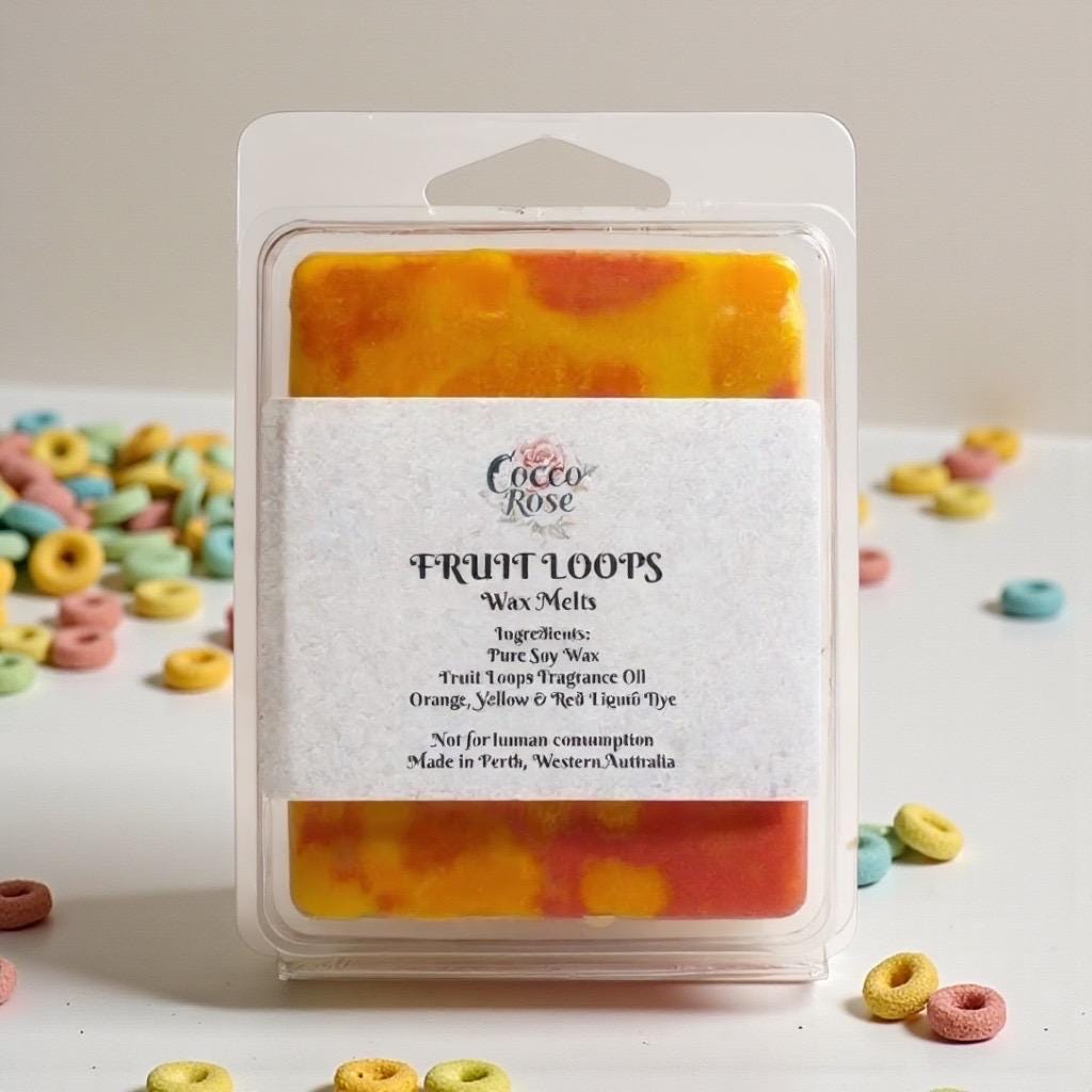 Fruit Loops Soy Wax Melts | Gourmet Cereal Scented Wax Melts | Handmade in Australia