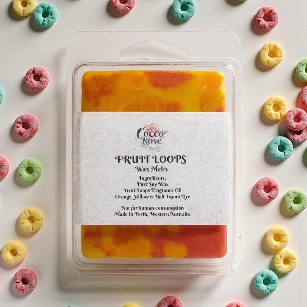 Fruit Loops Soy Wax Melts | Gourmet Cereal Scented Wax Melts | Handmade in Australia
