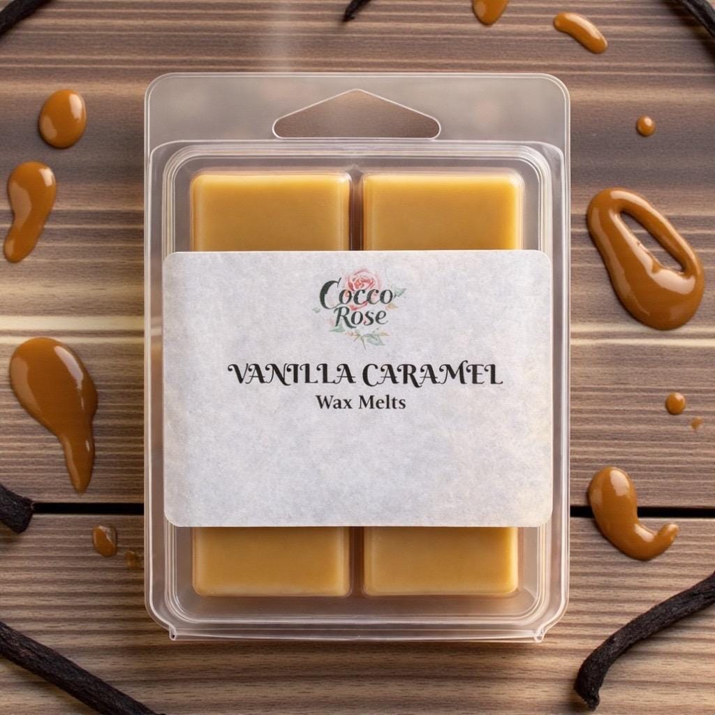 Vanilla Caramel Gourmet Soy Wax Melts | Sweet Buttery Caramel & Vanilla | Handmade in Perth Australia