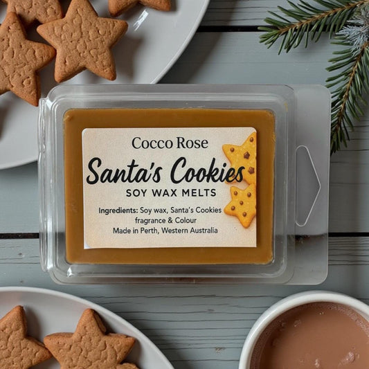 Santa’s Cookies Soy Wax Melts | Fresh Baked Cookies & Vanilla | Christmas Wax Melts | Handmade in Australia