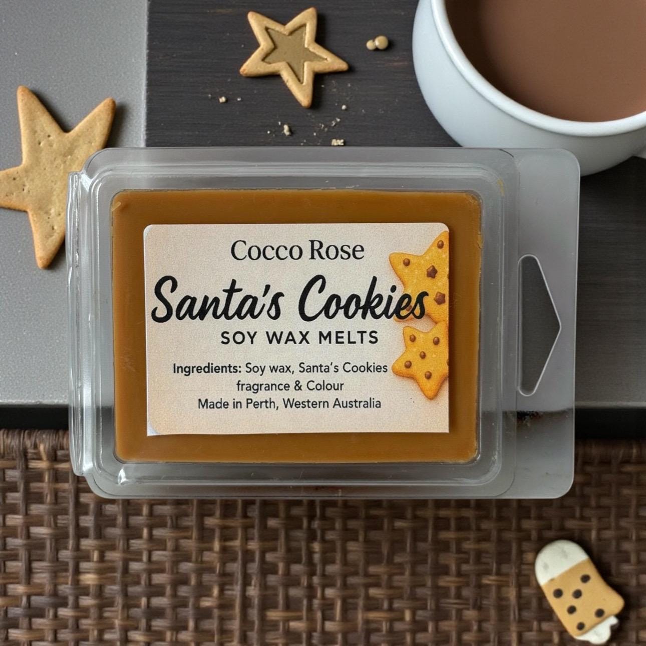 Santa’s Cookies Soy Wax Melts | Fresh Baked Cookies & Vanilla | Christmas Wax Melts | Handmade in Australia