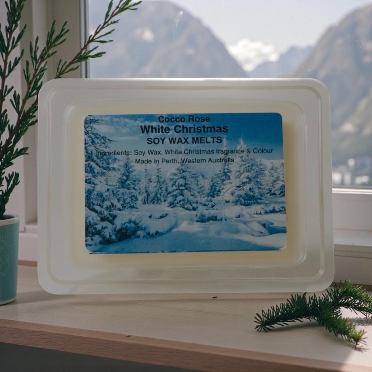 White Christmas Soy Wax Melts | Creamy Vanilla Coconut & Soft Spice | Christmas Wax Melts | Handmade in Australia