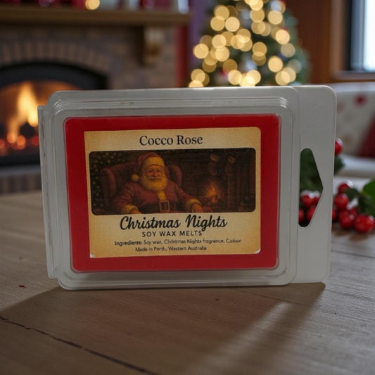 Christmas Nights Soy Wax Melts | Festive Gourmet Wax Melts | Handmade Christmas Home Fragrance