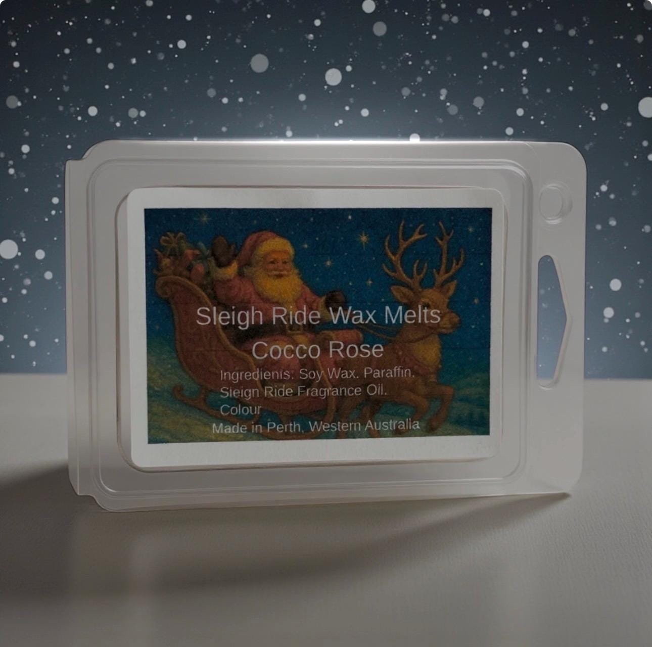 Sleigh Ride Wax Melts | Fresh Winter Christmas Wax Melts | Handmade Festive Home Fragrance