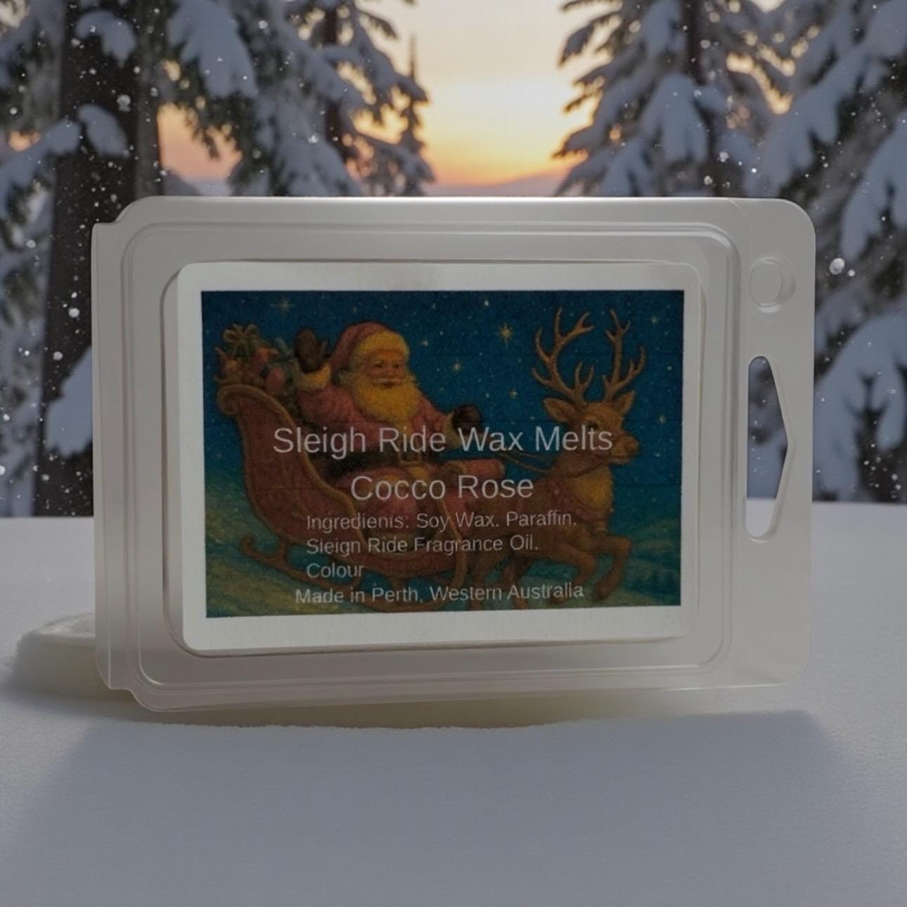 Sleigh Ride Wax Melts | Fresh Winter Christmas Wax Melts | Handmade Festive Home Fragrance