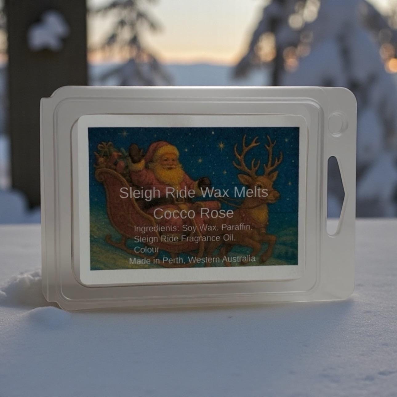 Sleigh Ride Wax Melts | Fresh Winter Christmas Wax Melts | Handmade Festive Home Fragrance
