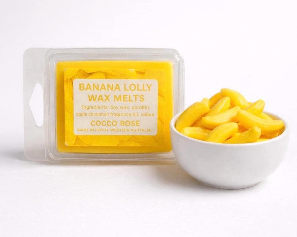 Banana Lolly Gourmet Soy Wax Melts | Sweet Candy Banana Scent | Handmade Wax Melts | Fun Candy Fragrance | Cocco Rose